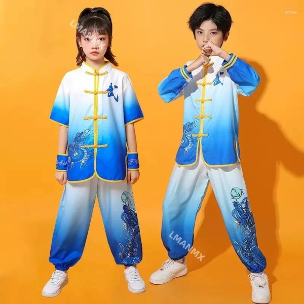 STATA SIEP HANFU Niños Martial Arts Capacitación Uniforme de estilo chino