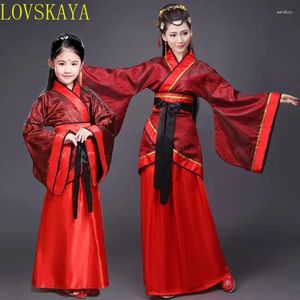 Stage Wear Hanfu Enfants 2024 Vêtements chinois Robe de plate-forme de danse traditionnelle Femme adulte