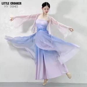 Stadiumkleding Hanfu Chinese Danskostuum Vrouwen Oude Traditionele Kleding Prestatiekostuums Hanbok