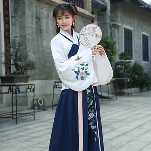 Stage Wear Hanfu National Costume Ancient Chinese Cosplay Women Elegant Traditional Folk Dance Tang Suit Dancewear