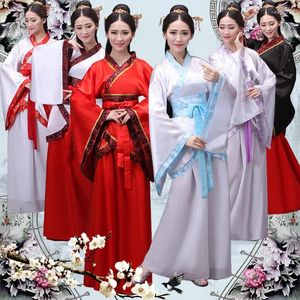 Stage Wear Hanfu Traditionnel Chinois Folk Dance Costume Femmes Chaussures Robe Moderne Grande Taille Rouge Noir Vêtements Tenues Filles