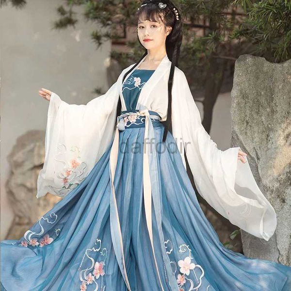 Wearn Wear Hanfu Women Chinese Dance Song Dynasty Costumes