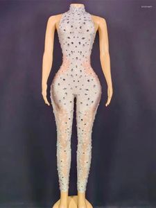 Stage Wear Haute Qualité Diamant Serré Fesses Combinaison 2024 Mode Personnalisé Vêtements Pour Femmes