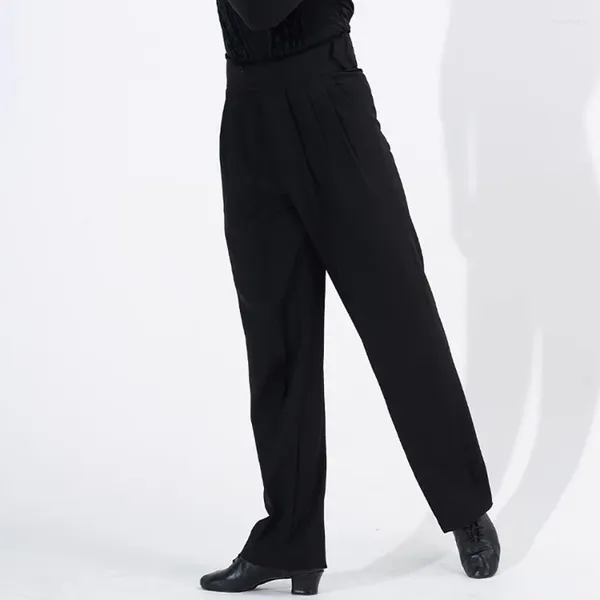 Stage Wear Pantalon de conception taille haute pour hommes Robe de danse latine pour hommes Performance Cha Samba Rumba Vêtements NY02 CR518