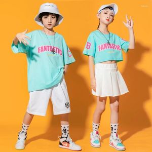 STAGE Wear Hip Hop Costumes For Girls Boys Dancing Clothes Kids Kids Hiphop Competition Dance Jazz Ballroom Party Tenues Performance