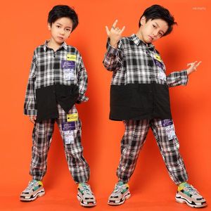 Stage Wear Hip Hop Dance Costumes For Girls Boys Jazz Ballroom Kleding Kinderfeestje Outfits Hiphop Competition Suits LJ