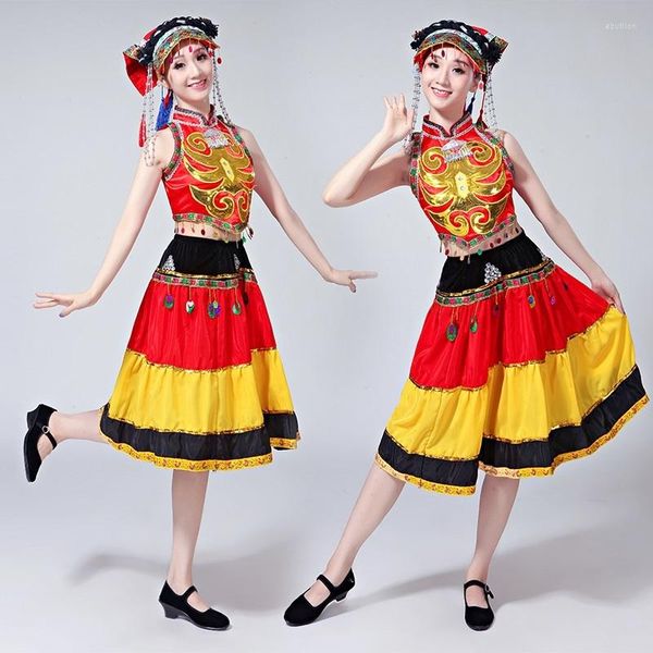 Stage Wear Hmong Vêtements chinois Design Femmes Danse folklorique Classique Robe personnalisée DD1957