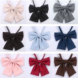 Portez de la scène japonais école jk uniforme noeud papillon pour filles papillon cravat couleur couleur marin costume accessoires fleurs