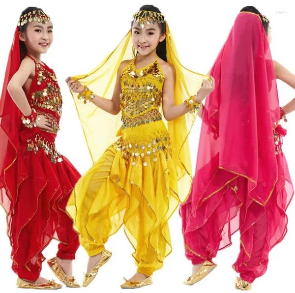 Stage Wear Justsaiyan Belly Dancing Enfants Costume de danse Costumes orientaux Vêtements de fille pour