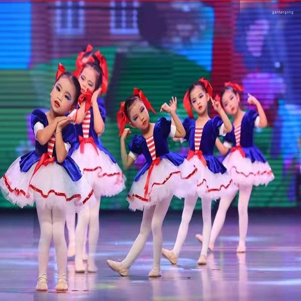 Vêtements de scène enfants classique professionnel Ballet Tutu rouge lac des cygnes crêpe ballerine fête danse Costumes robe filles femmes