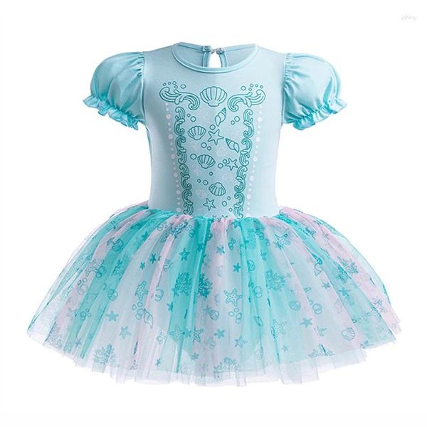 Portez des enfants danseurs robe filles fée meesh tutu ballet danse costume ouvert entrejambe gymnastique justaucorps balerine dancewear k8513