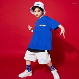 Scary Wear Kids Fashion Ballroom Hip Hop tenues Tshirt Dancing Shorts Jazz Dance Costumes Vêtements pour garçons Girls Rave Vêtements