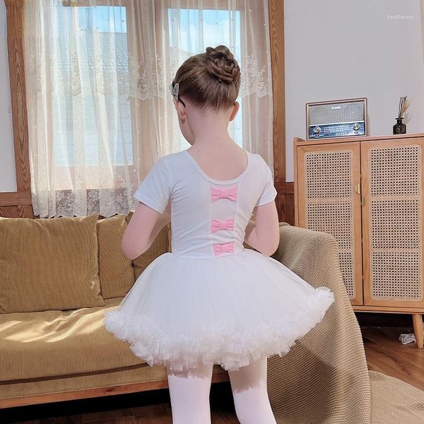 Desgaste de la etapa Niños Niña Ballet Gimnasia Leotardo Vestido Rendimiento Ropa de baile Ropa Niño Traje Tutu Traje de baile de salón