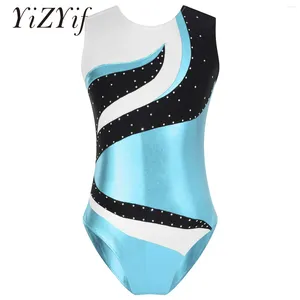 Stage Wear Enfants Filles Ballet Danse Justaucorps Gymnastique Entraînement Fille Patinage Artistique Performance Body Robe Combinaison