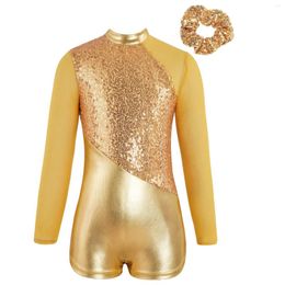 STAGE PEUR KIDS Girls Ballet Dance Unitard tenue gymnastique juge de gymnastique brillan