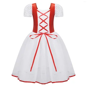 Porte des enfants Girls Romantique Giselle Ballet Dance Costumes