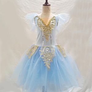 Stage Wear Kids Pink Ballet Tutu Rok Swan Lake Dance Gaze Girl's Dress Kostuum Princess Performance Dancewear