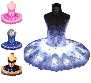 Stage Wear LED Ballet Tutu Jupes pour enfants Swan Lake Costumes Adulte Femmes Ballerine Robe Filles Performance Ventre Vêtements