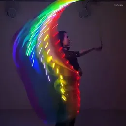 Ropa de escenario LED colorido luminoso gimnasio gimnasio rítmico gimnasia accesorios de baile rgb libra de cinta de cerdo