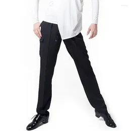 Stage Wear Mannelijke Latin Dance Broek Volwassen Elastische Taille Zak Nationale Standaard Praktijkkleding Losse DN9366