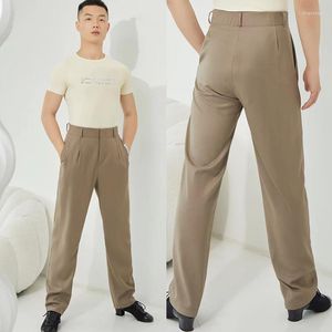 Vêtements de scène pantalons de danse latine pour hommes Chacha Rumba Tango pantalons exercice salle de bal Performance Costumes garçons DQS11149