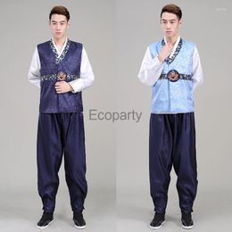 Vêtements coréens traditionnels de port pour hommes Hanbok pour hommes vesteurs de chemises Pant