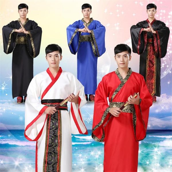 Vêtements de scène pour hommes Hanfu vêtements traditionnels chinois Costume ancien tenue de Festival adulte Performance Costumes de danse folklorique