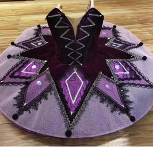 Stage Wear Million Clown Violet Ballet Robe Adulte TUTU Femmes Costume