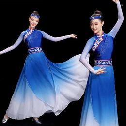 Stage Wear Mongolian Performance Costumes Ethnic Minority Modern Style Dance Bowl en Chopsticks