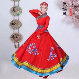 Portez des vêtements traditionnels mongols de la scène Mongolie de la Mongolie de la Mongolie robe minoritaire adulte de la robe adulte