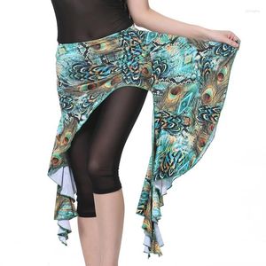 Vêtements de scène plus de couleurs 2023 femmes vêtements de danse du ventre vêtements motif paon ceintures de hanche pratique jupes enveloppées