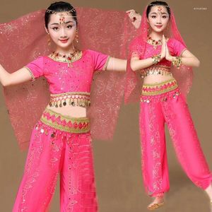 Stage Wear Costumes de danse orientale Filles Egypte Kid Costume Belly Set Égyptien Bollywood Danse Vêtements Inde