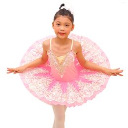 Vêtements de scène robe de ballet rose danse du ventre tutu jupes pour filles petits costumes de performance mignons de haute qualité