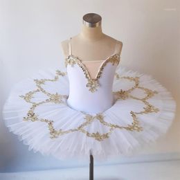 Desgaste de la etapa Rosa Azul Blanco Vestido de bailarina Ballet profesional Tutu Niño Niños Niñas Adultos Swan Lake Disfraces Balet Mujer Outfits1291U