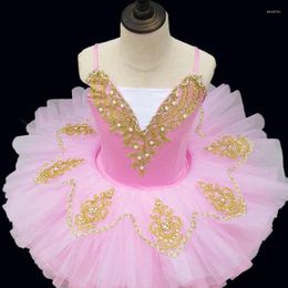 Stage Wear Rose Bleu Yekllow Ballerine Robe Ballet Professionnel Tutu Enfant Enfants Filles Adulte Lac Des Cygnes Costumes Balet Femme Tenues