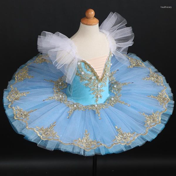 Ropa de escenario rosa/púrpura vestido de Ballet profesional para niñas faldas tutú trajes de danza del vientre princesa niños Pancake Dancewear