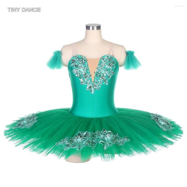 Etapa desgaste profesional ballet danza tutus bailarina traje adulto niñas rígido tul panqueque tutú vestido suave bandas de brazo incluidas