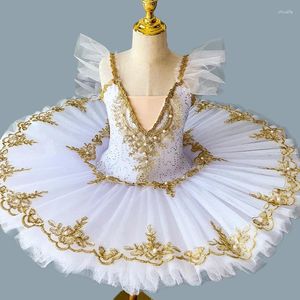 Stage Wear Professional Ballet Tutu GirlsBlue Rose Plateau Pancake Ballerina PartyDress Adulte Femmes Enfant Enfants DanceCostume