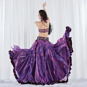 Stage Wear Professional Belly Dance Dress Performance Elegant Handmade Sequin Brain Belt Skirt Oriental Varias faldas
