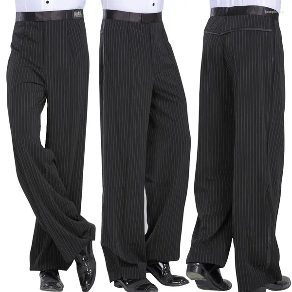 Stage Wear Professionnel de haute qualité Garçons Hommes Rayé Ballroom Dance Latin Pant