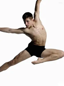 Stadiumkleding Professionele mannen Dansriem voor balletpraktijk Gymnastiek Oefening Turnpakje Broek Veiligheid Yogabroek