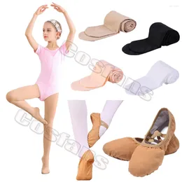 Perceau de scénario Perlets Pantyhose Ballet Chaussures Softs Three Split Sole Stocking Girls Ballerina Dance Dance Stretch Tissu Mesh Splice