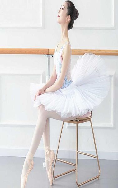 Wear Performance Professional Ballet Swan Lake Tutu Blanc Black Black Elastic Ballerina Mesh Mesh tulle jupe tutus Wi7483415