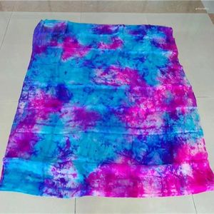 Stage Wear Professional Tie Dye Belly Dance Voile de soie pure pour danseurs Taille standard 200 cm 250 cm 270 cm Enfants Adultes