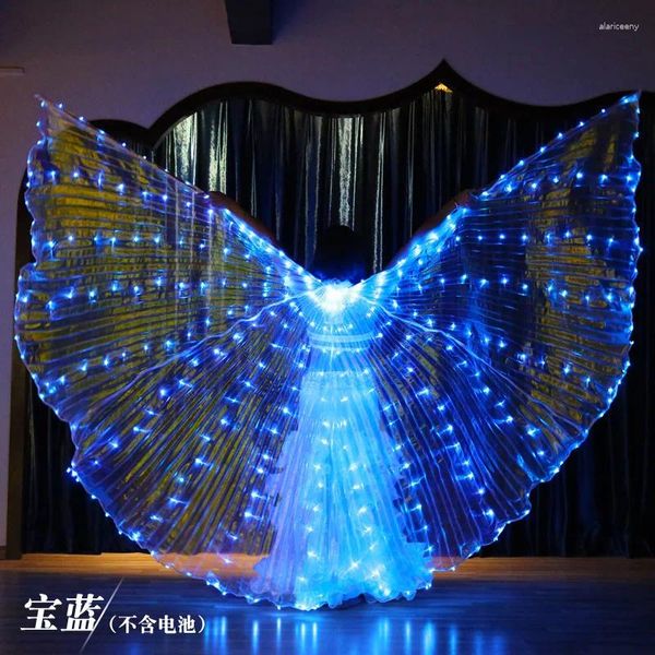 Stage Wear Couleur arc-en-ciel Hélas Angle Led Ailes Costume Adulte Cirque Lumière Costumes Lumineux Spectacle De Fête Isis Dancewear