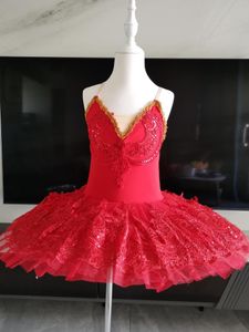 STATE Wear Red Red Pink Swan Lake trajes de ballet Tutu Falda para la bailarina Dress Professional Child Kids Girls