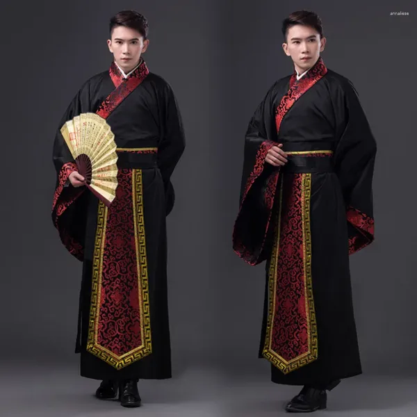 Ropa de escenario Rojo Tradicional Chino Año Ropa Ropa de danza folclórica Hanfu para mujeres Hombres Falda Vestido Zapatos Sombrero Trajes de talla grande