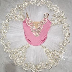 Stage Draag Red Wit Pink Blue Lace Ballet Tutu Professionele vrouwen Swan Competitie Bloemjurk Rok Baby Kids Peuter Girls Dance