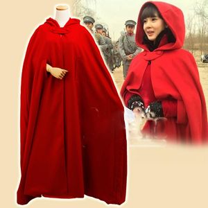 Usure de scène période républicaine monstre tueur Wu Xin Fa Shi actrice même conception longue cape rouge petit chaperon