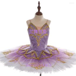 Stage Wear Romantische Hoge Kwaliteit Professionele Custom Size Klassieke Volwassen Meisjes Lila Vogel Ballet Tutu Kostuums
